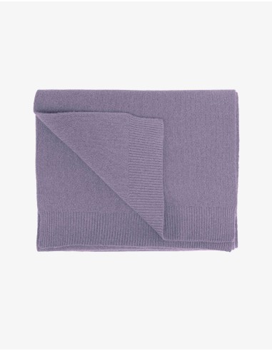 Merino Wool Scarf - Purple Haze destockage