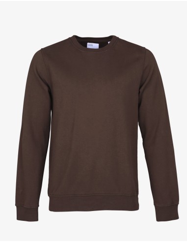 Classic Organic Crew - Coffee Brown brillant des détails fins